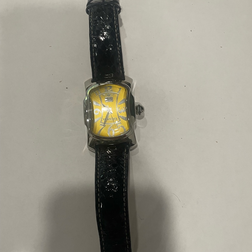Invicta Yellow and Black Watch with Bold Design